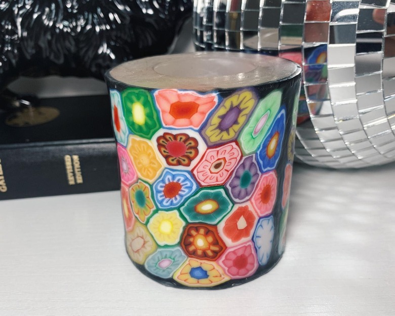 psychedelic wax candle