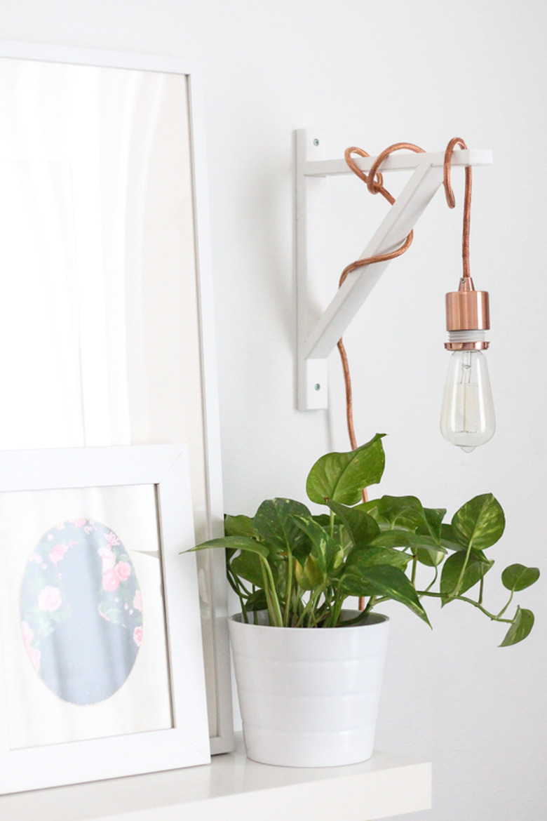 DIY wall sconce