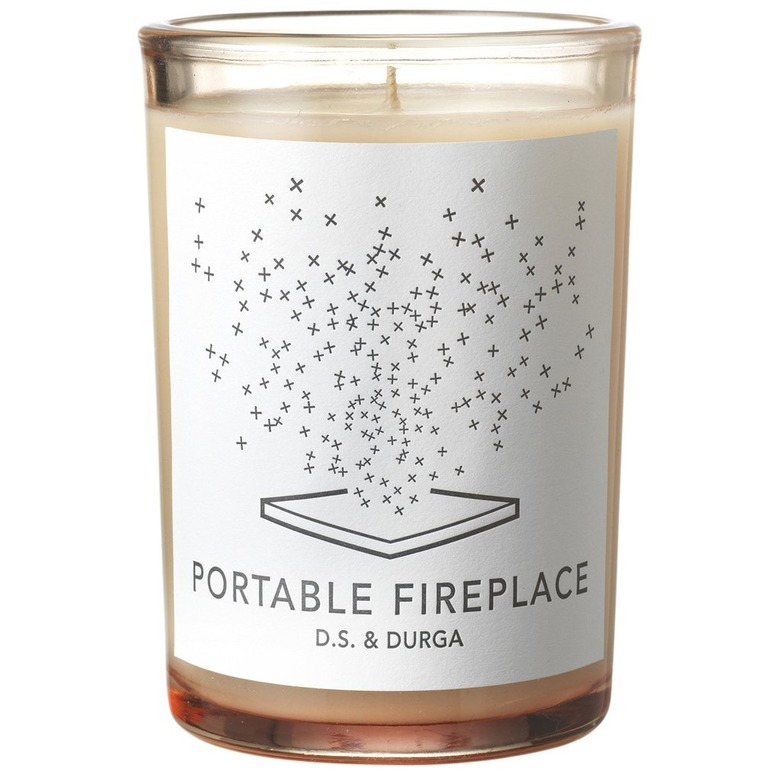 portable fireplace candle