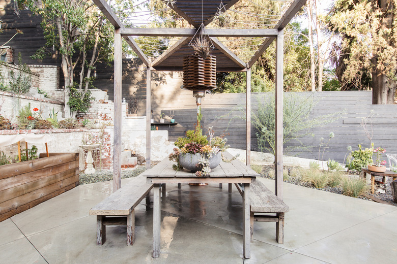 Garden Patio in Backyard