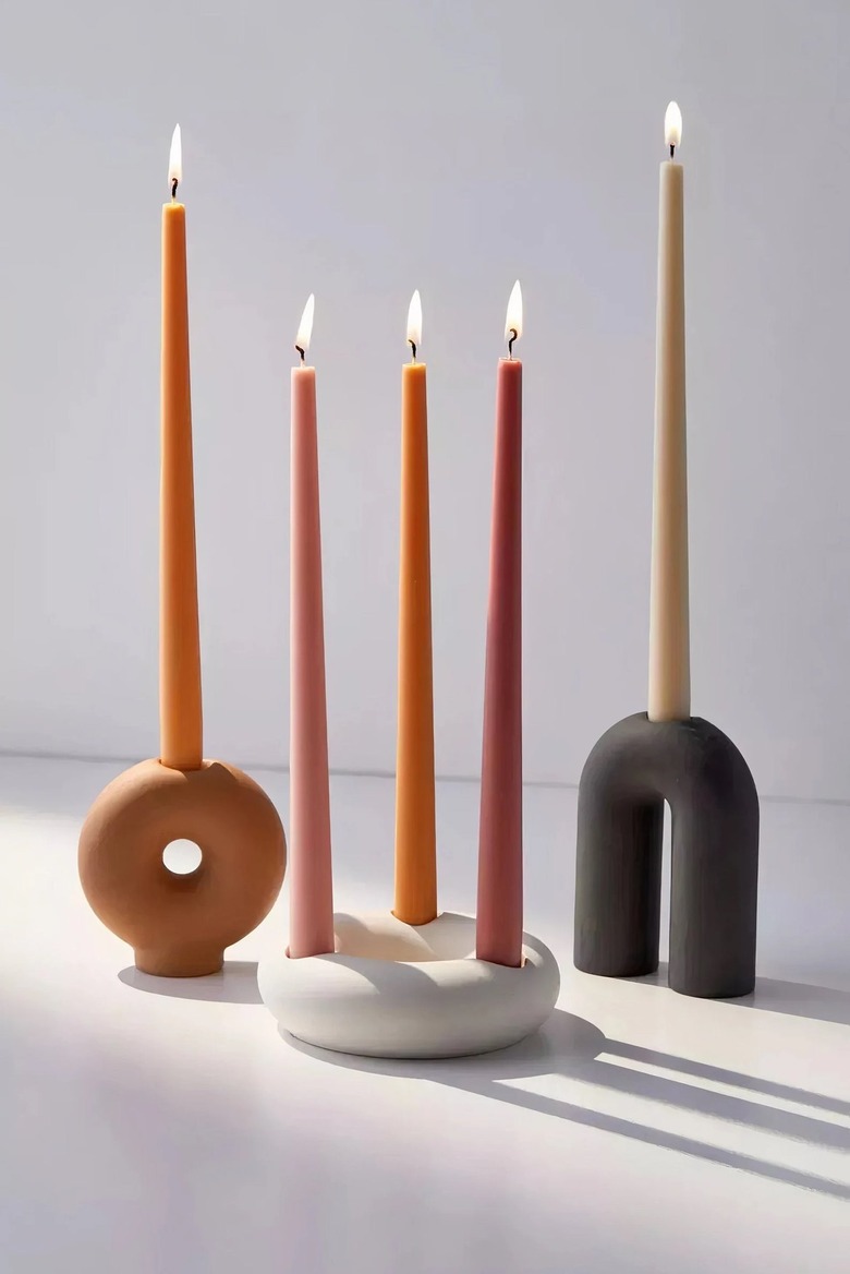 ceramic candle holders