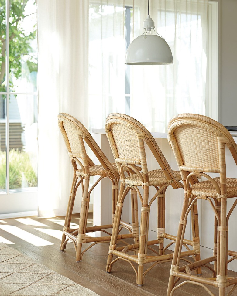 Wicker bar stools