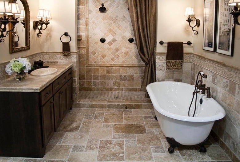 Tuscan style bathroom