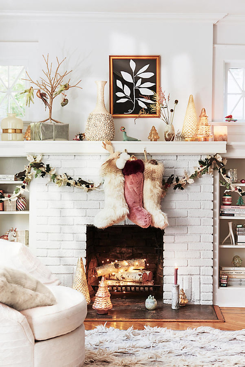 eclectic mantel