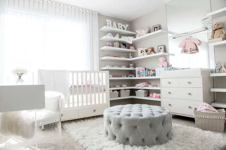 gray baby nursery