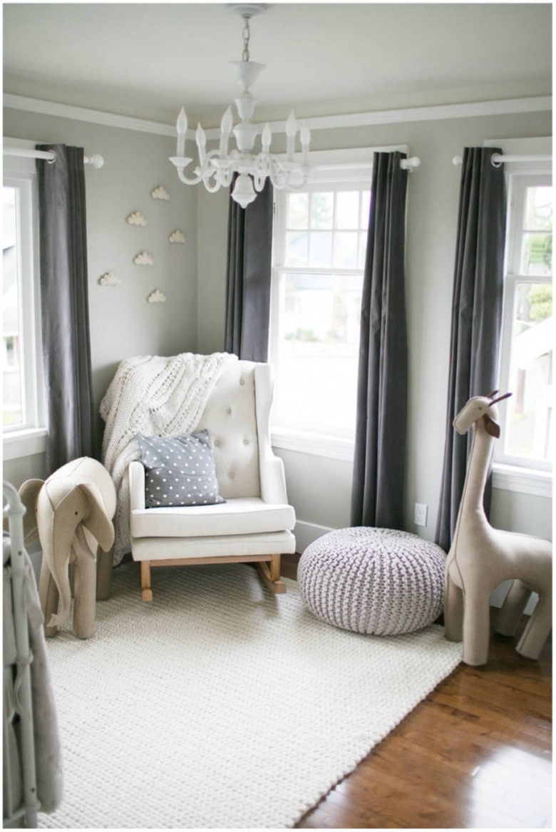 gray baby nursery