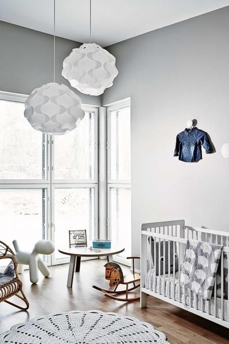 gray baby nursery