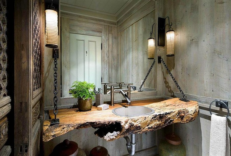 rustic bathroom idea