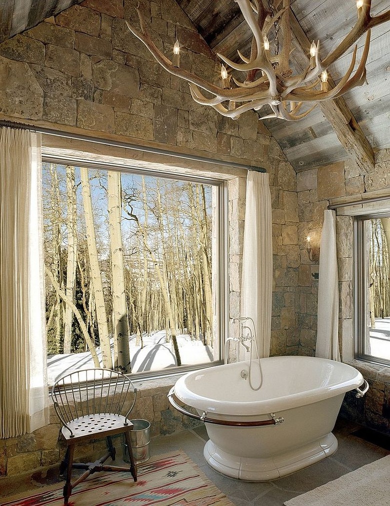 rustic bathroom idea