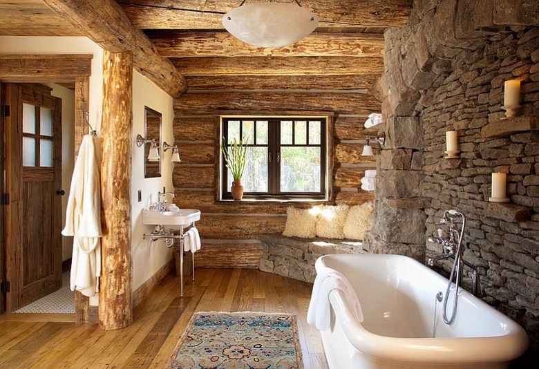 rustic bathroom idea