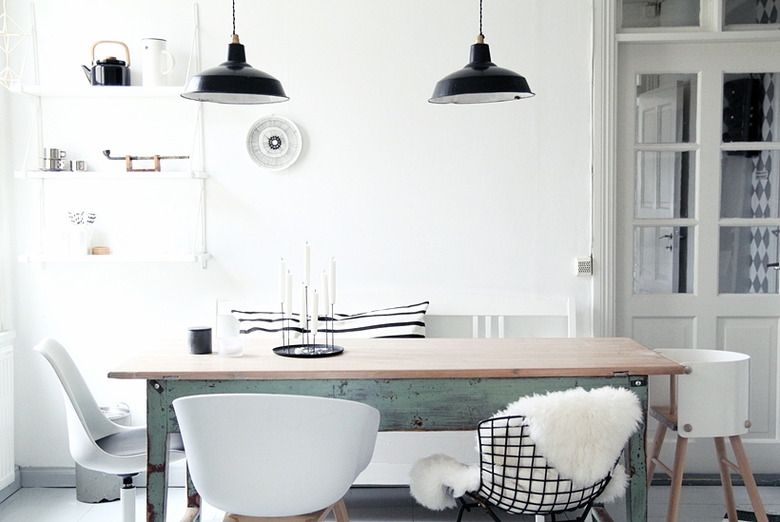 Scandinavian dining room industrial