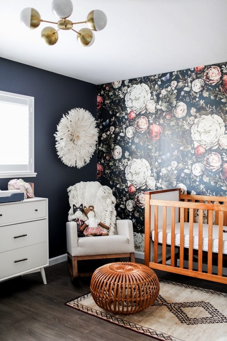 nursery wth dark walls