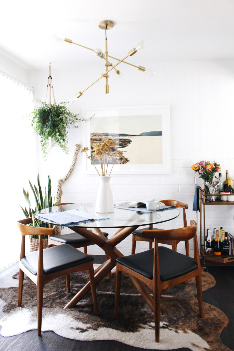 small midcentury dining room