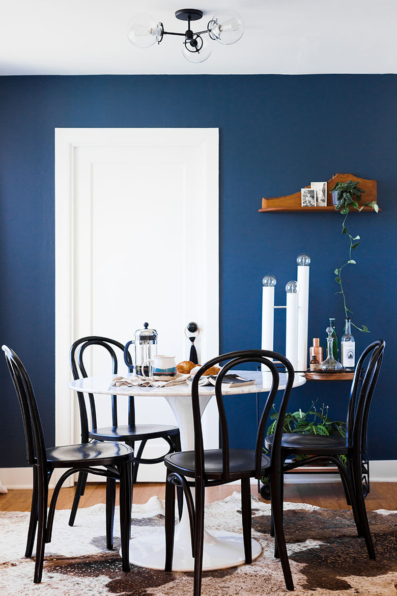 blue dining room