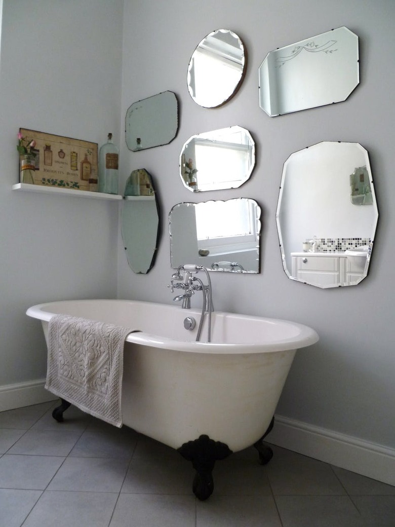 vintage mirror bathroom wall gallery