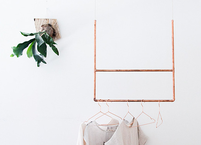 Copper Clothing Rack DIY