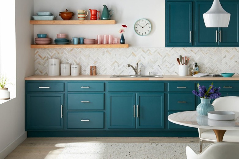 jade green kitchen cabinets