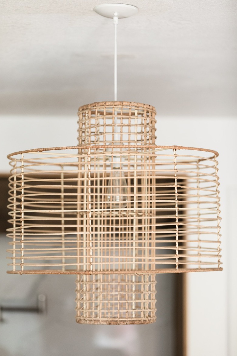 A boho, modern pendant light.