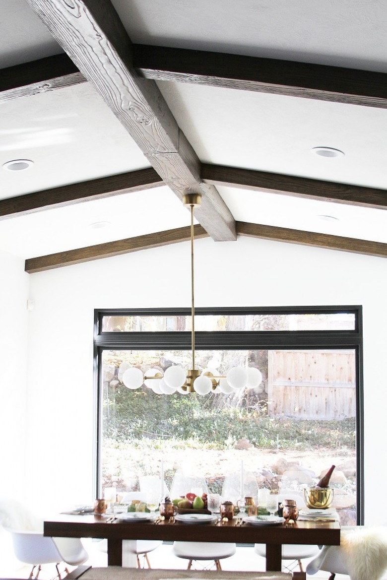 faux wood ceiling beams