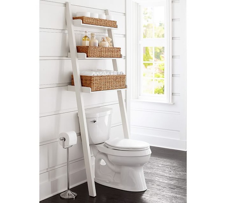 pottery barn toilet shelf