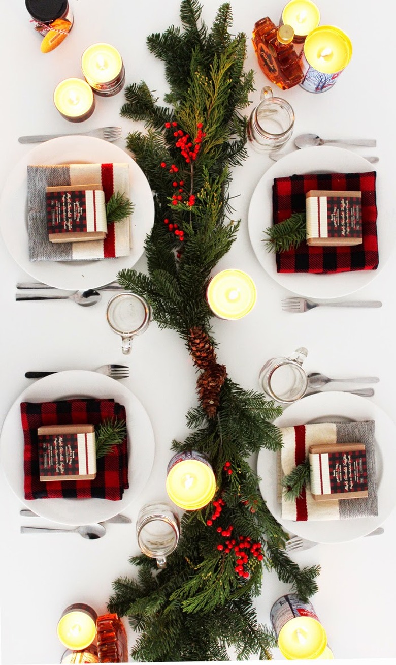 Christmas tablescape