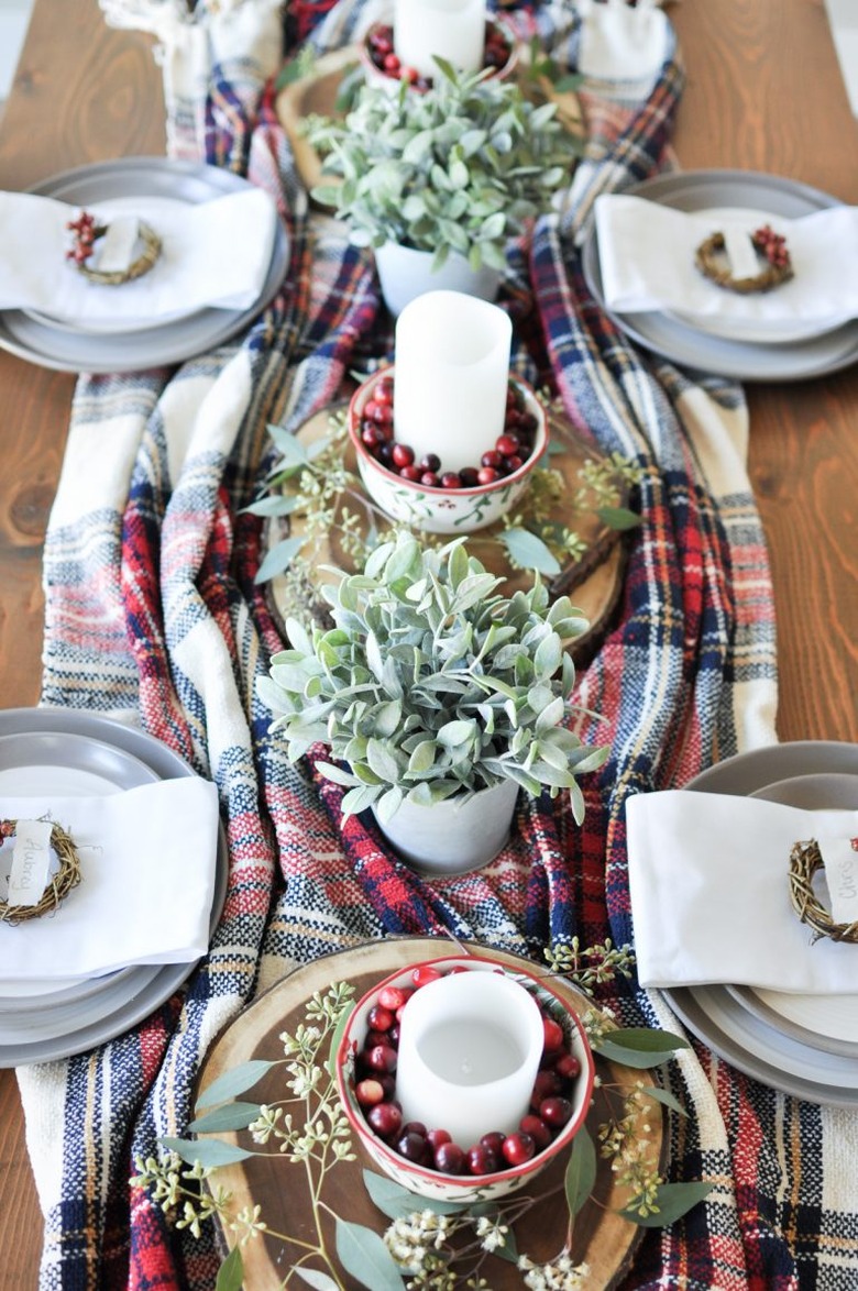 Christmas tablescape