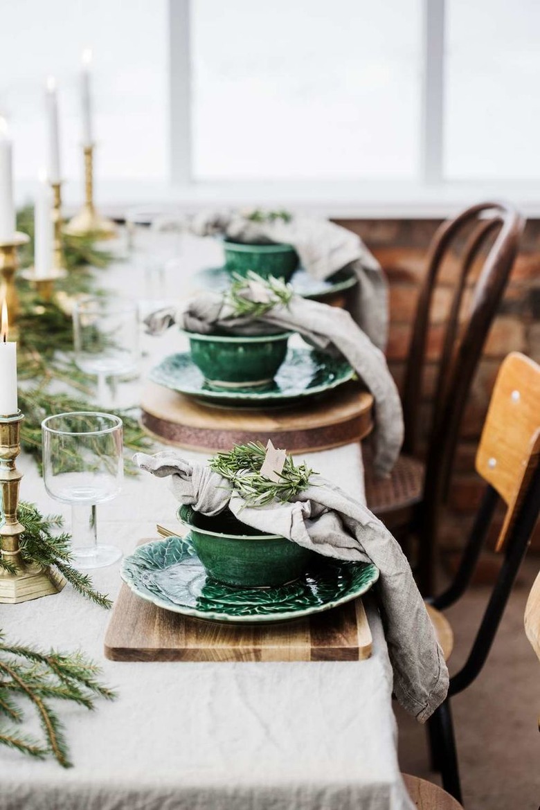 Christmas tablescape