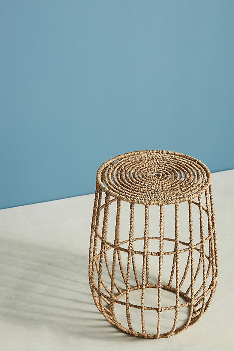 Jute Basket Side Table