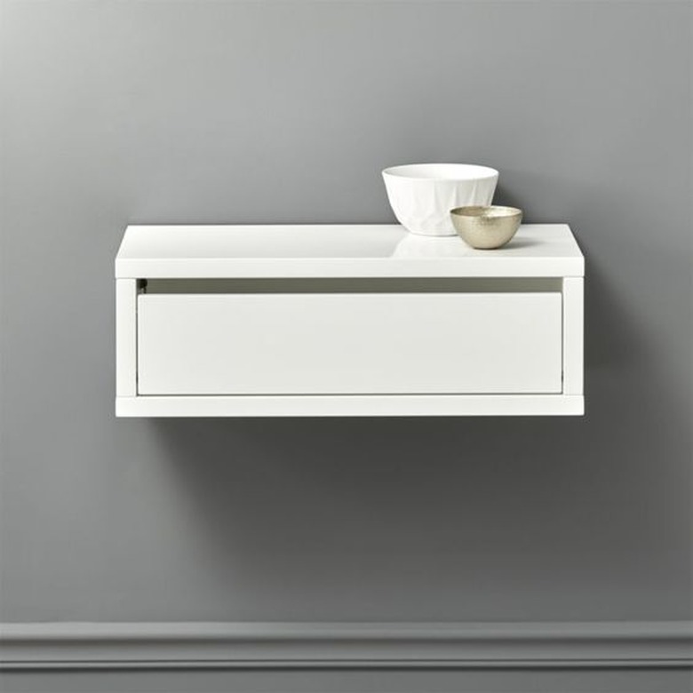 Slice White Wall Mounted Storage Shelf