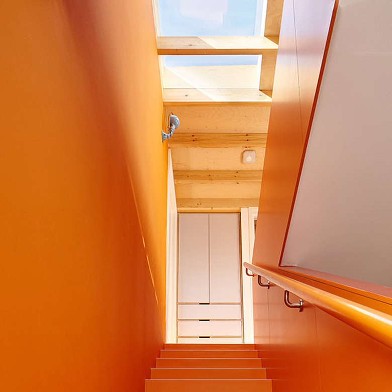 orange stairs