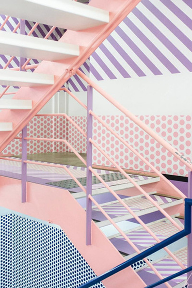 pastel stairs