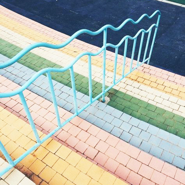 colorful stairs