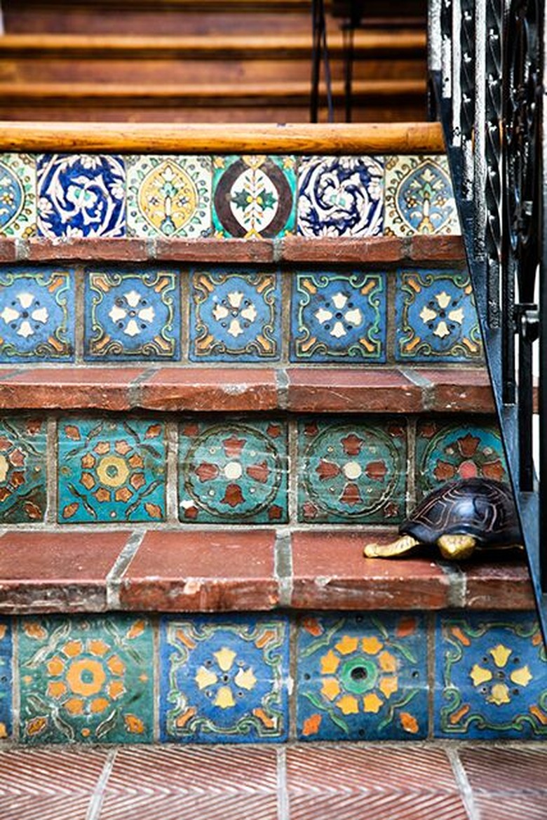 tiled staircase