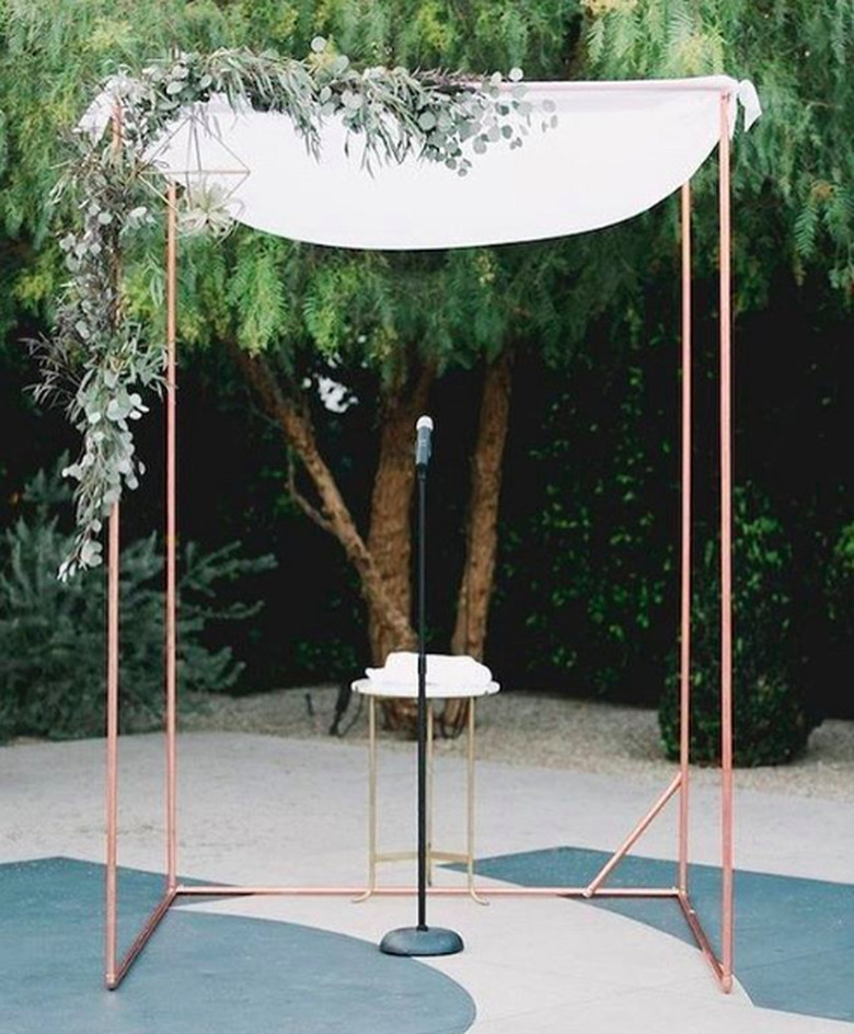 geometric chuppah