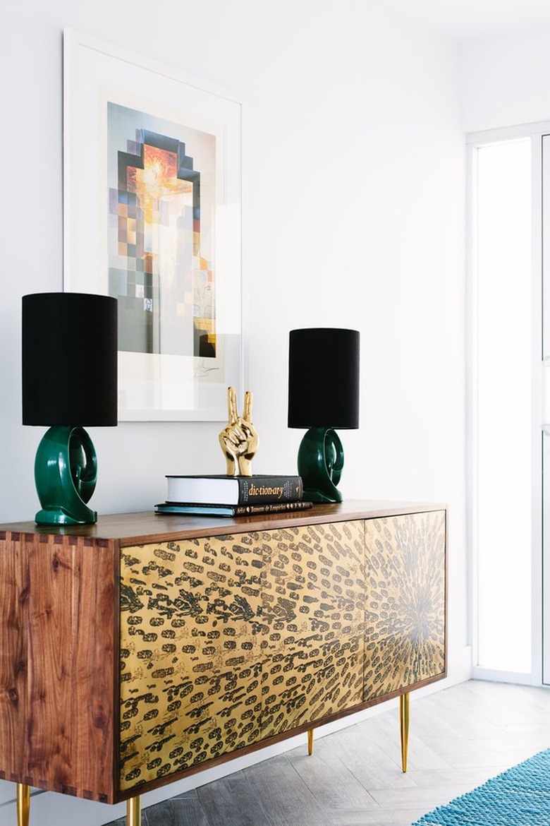 jewel-toned furniture and decor for low-key glam vibes