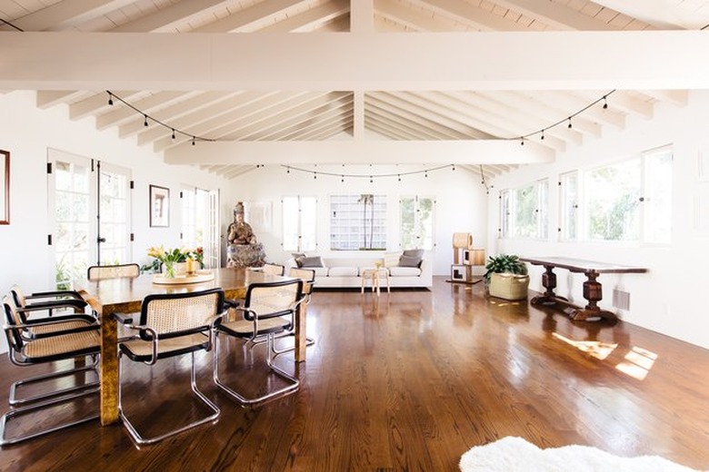 dance studio turned hollywood cottage home with bright, open interior