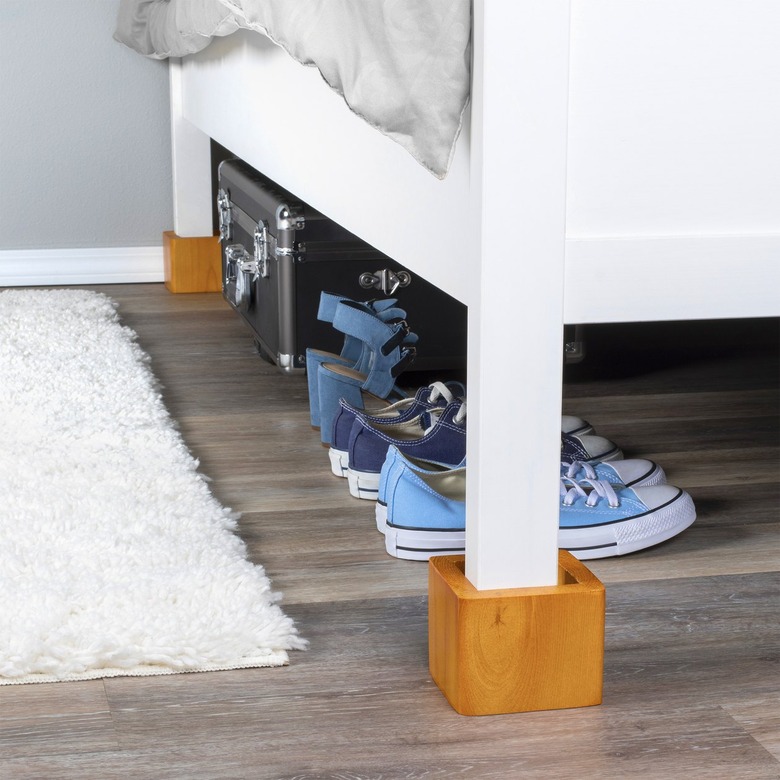 under bed storage ideas wooden bed frame risers