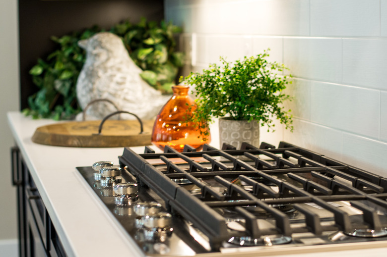 stove top in kitchen