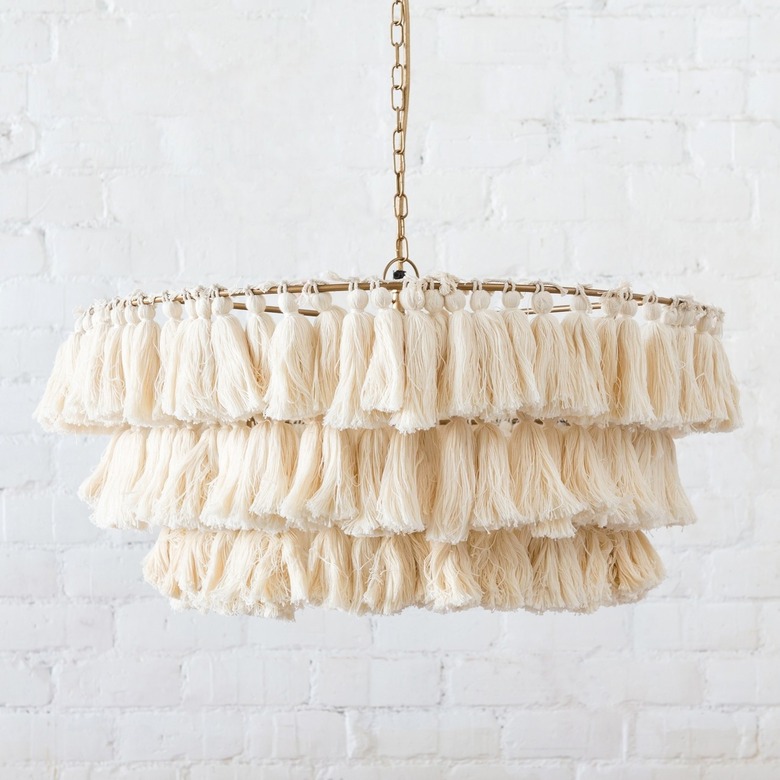 woven chandelier