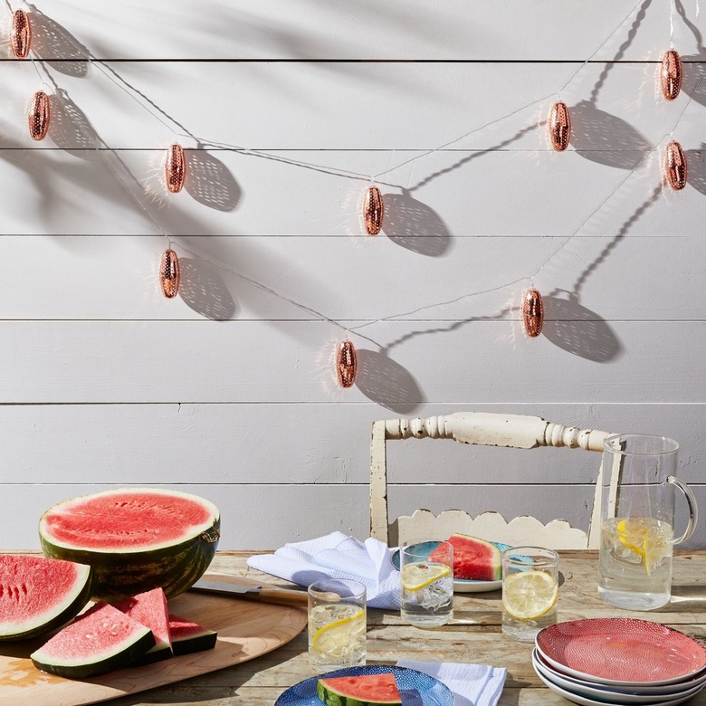 Allsop Copper and Silver Solar String Lights