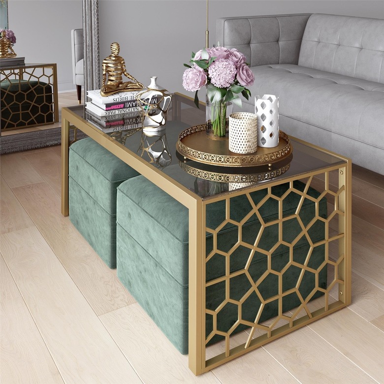 wayfair juliette glass coffee table