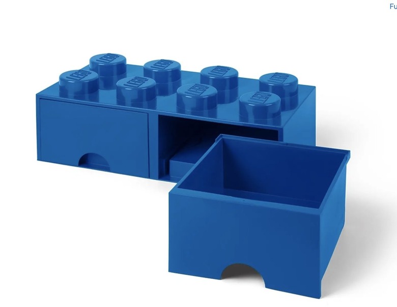 Image of blue Lego storage bins