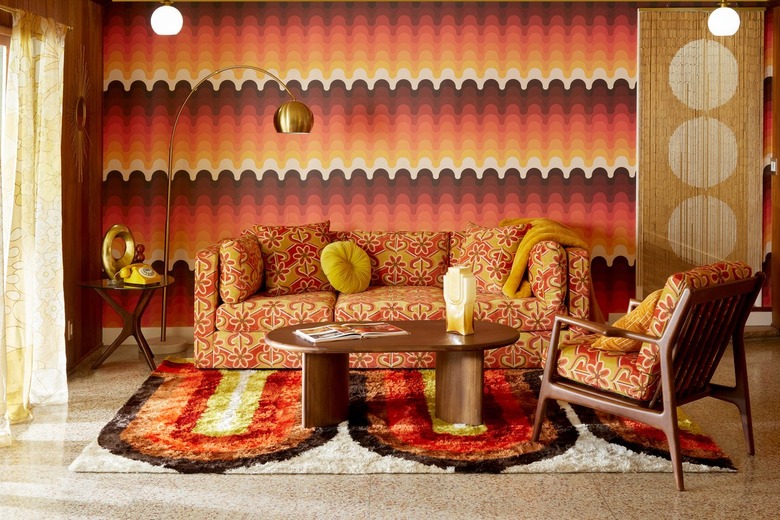 '70s decor bold patterns