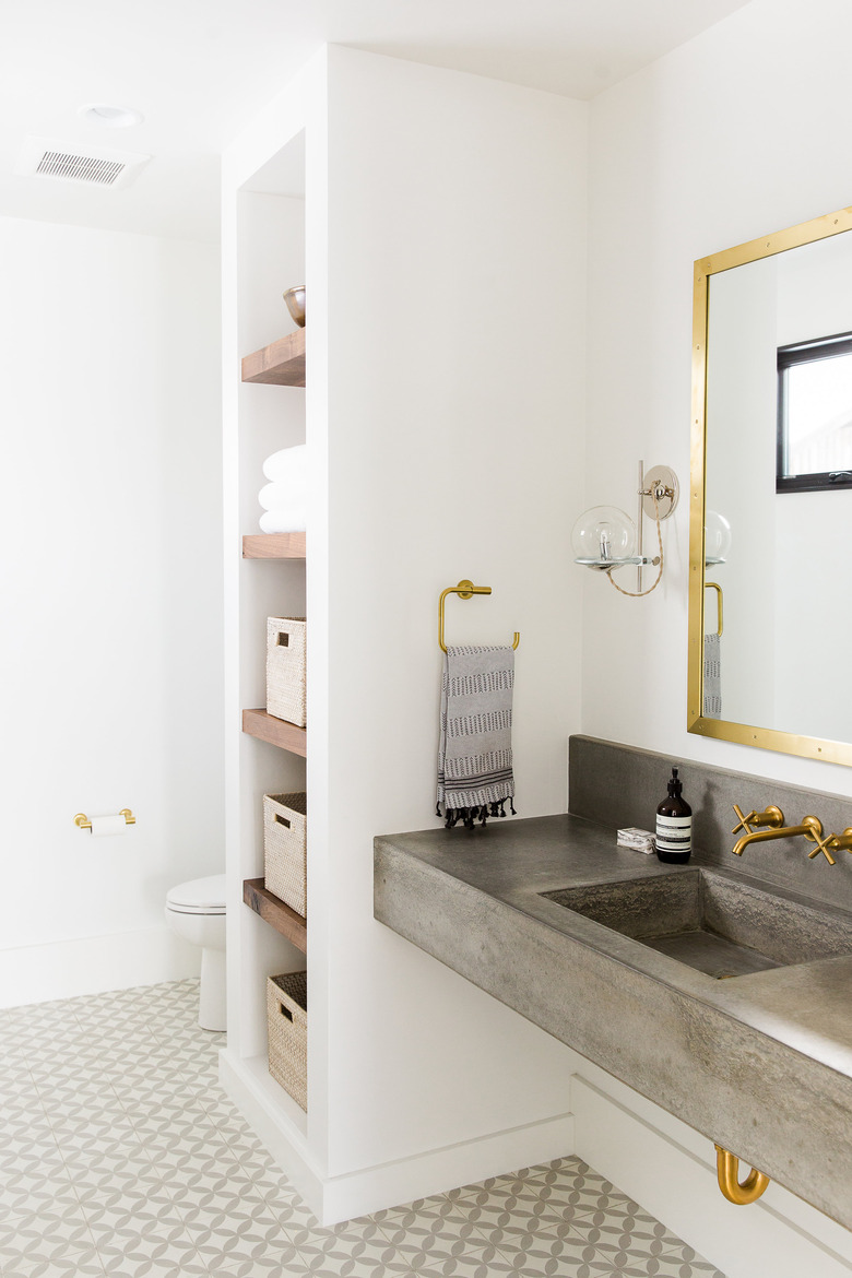 floating sink storage