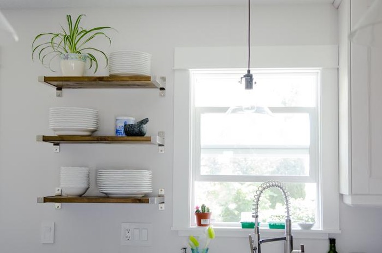 DIY open shelving