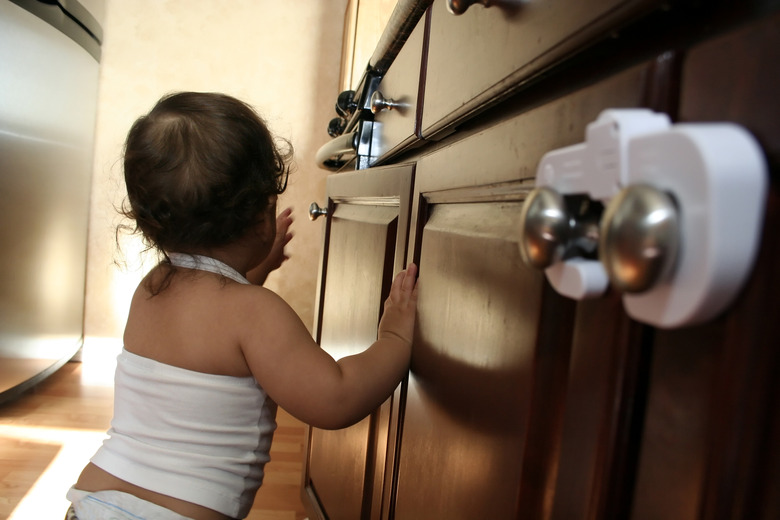 Child Proofing 3 Toddler Exploring Kitchen