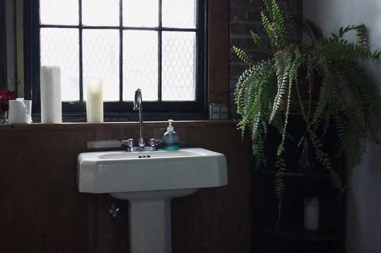 Pedestal Sink and Window