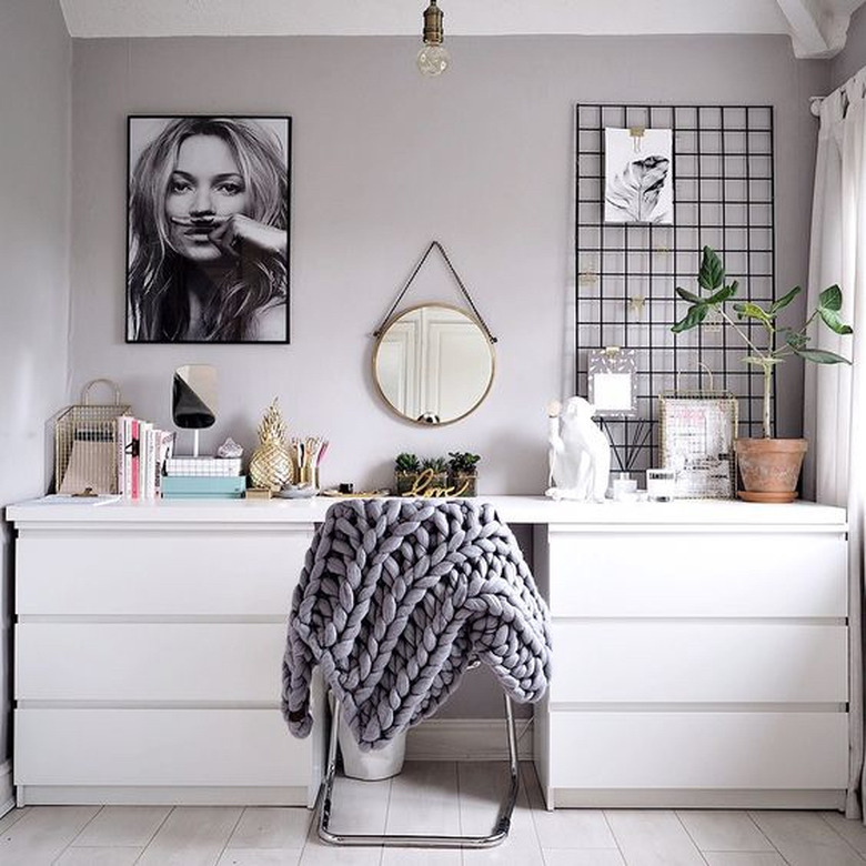 IKEA bedroom idea with office