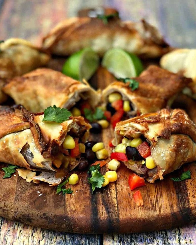 Stay Snatched's Easy Air Fryer Southwestern Egg Rolls