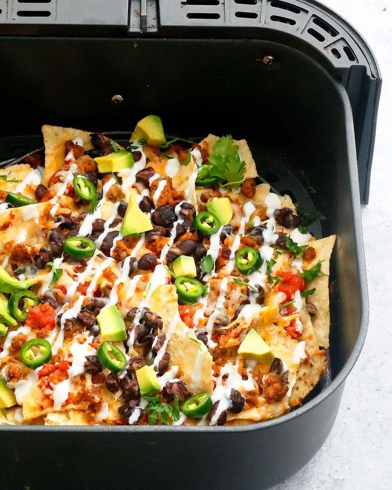 Kitchen at Hoskins' Cheesy Loaded Air Fryer Nachos